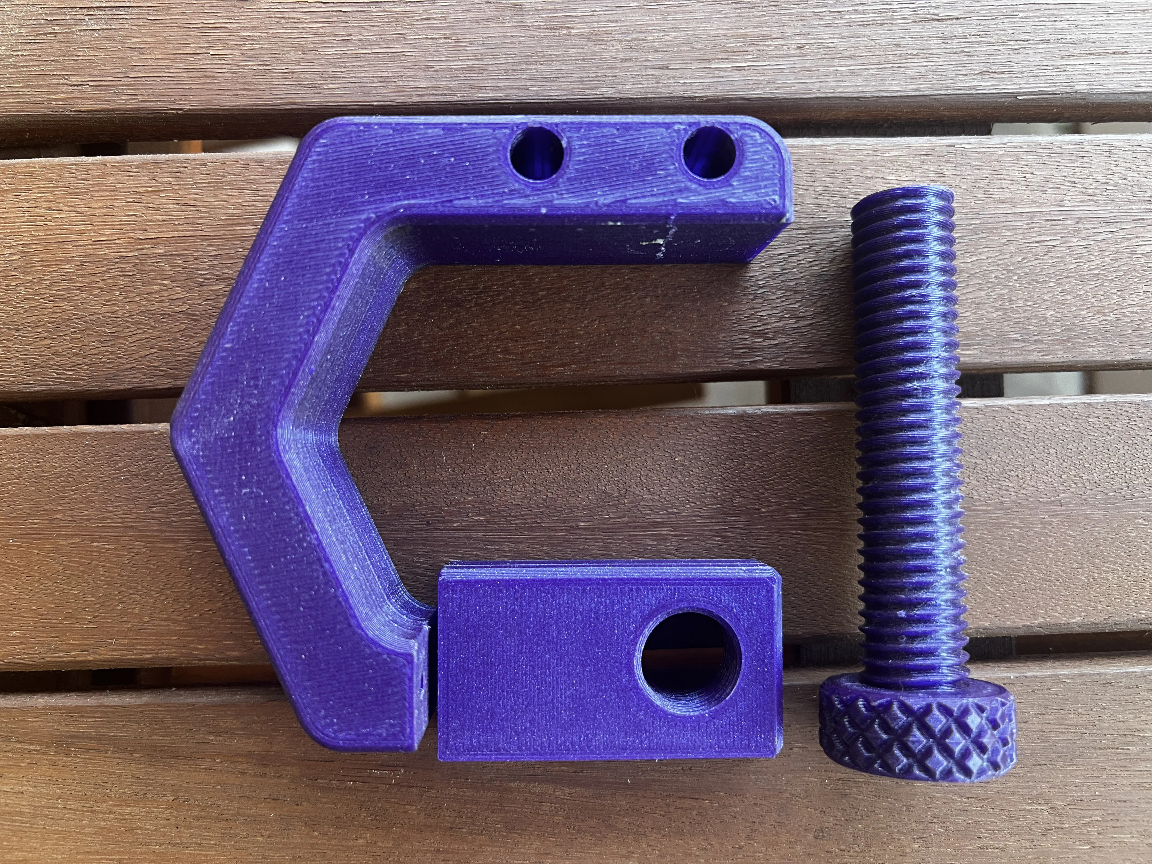 clamp and screw